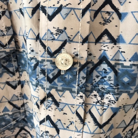 American Rag blue and white button down - Picture 3 of 5